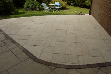 Sandstone Patio Area-Middlesbrough-Teesside-landscape gardeners-Landscpaing Darlington-