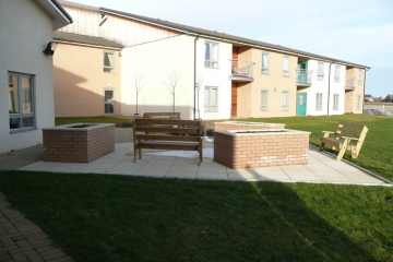 Raised Beds & Patio Area