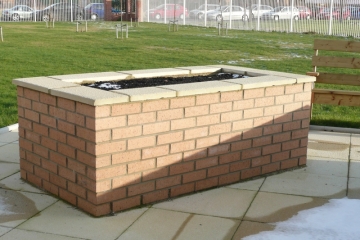 Raised Beds & Patio Area