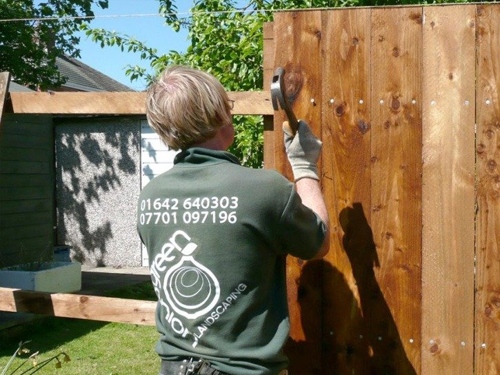 close board fencing, garden fence, security fencing, slat panel fencing, decorative fencing, boundary fence, timber fencing, solid fence, garden design, landscaping, landscapers, garden design, hard landscaping, Teesside, Stockton, Middlesbrough, Darlington, County Durham, 