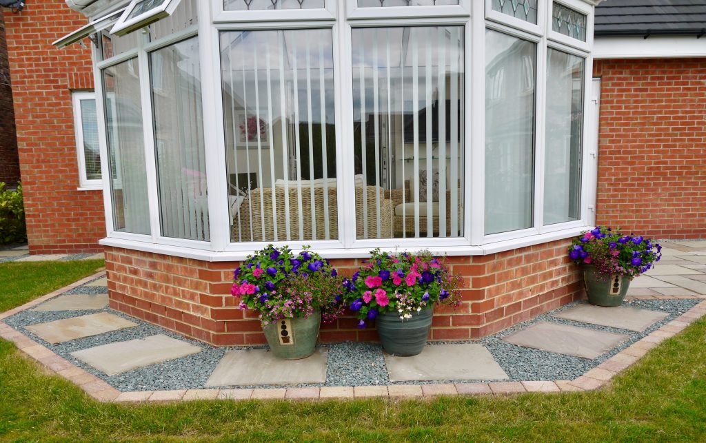 sandstone patio, patio, Wynyard, Stockton on Tees, Teesside, landscaping, garden design, pathway, gravel, Green Onion Landscaping, patios, Patios and paving,