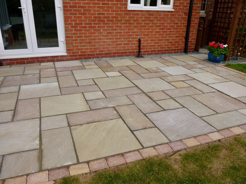 Sandstone Patio Stockton on Tees Wynyard, sandstone, patio, patios, landscapers, landscaping, landscape design, Wynyard, Stockton, gravel, pathway, Darlington, Teesside