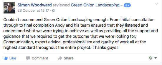 Customer review, feed back, landscaping, landscapers, landscape garden design Stockton, darlington, Middlesbrough, County Durham, North Yorkshire