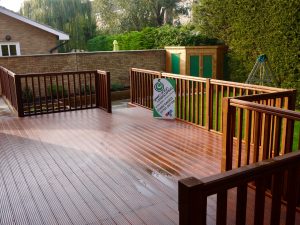 raised decking,lareg decked area, garden storage, outdoor storage, decked, decking, wooden decking, timber decking, composite decking, landscapers, landscaping, Green Onion Landscaping, Stockton, darlington, County Durham, Middlesbrough, North Yorkshire, Garden design,