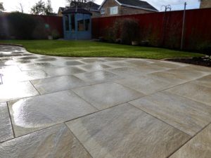 porcelain paving, patio, porcelain slabs, garden design, green onion landscaping, turfing, turfed, turf, Darlington, Stockton, Middlesbrough, Fairfield, Hartburn, Ingleby Barwick, Yarm, Wynyard, landscapers, landscaping,