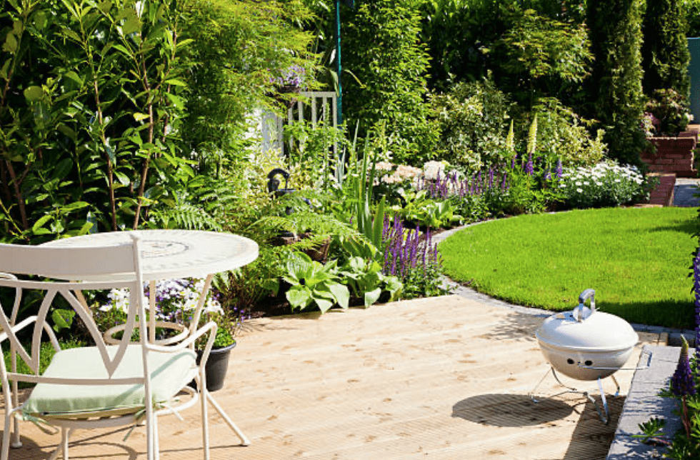 soft landscaping, mobility friendly gardens, planting, plants, shrubs, trees, borders, timber, composite, wooden, decking, deck, decked area, stockton, Middlesbrough, teesside, landscapers, landscaping, decking, Green Onion landscaping,