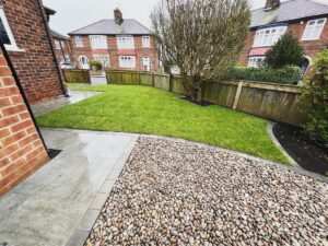 green onion landscaping, landscapers, landscaping, turfing, fencing, decking, patios, paving, steps, gravel, scottish pebbles, Fairfield, Hartburn, garden design, local