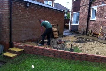 Garden fence-gate-&-patio-Middlesbrough-landscapers-Green-Onion-Landscaping