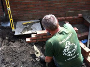 brick wall, garden walls, construction, brick work, Green Onion Landscaping, Stockton, Middlesbrough, Darlington, Yarm,Wynyard, Landscapers, landscaping