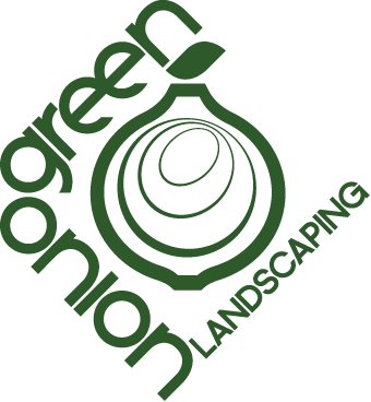 The logo for local landscaping company Green Onion Landscaping who are a professional garden landscaping company based in Stockton on Tees Teesside County Durham.
