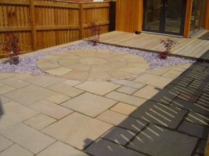 Indian Sandstone Patios, Patios, Landscaping, Stockton, Green Onion Landscaping, garden design