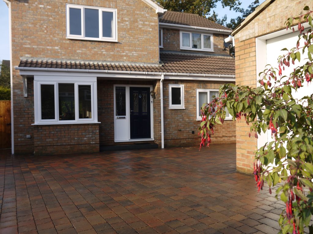 Permeable block paving driveway installation in Stockton-on-Tees by Green Onion Landscaping