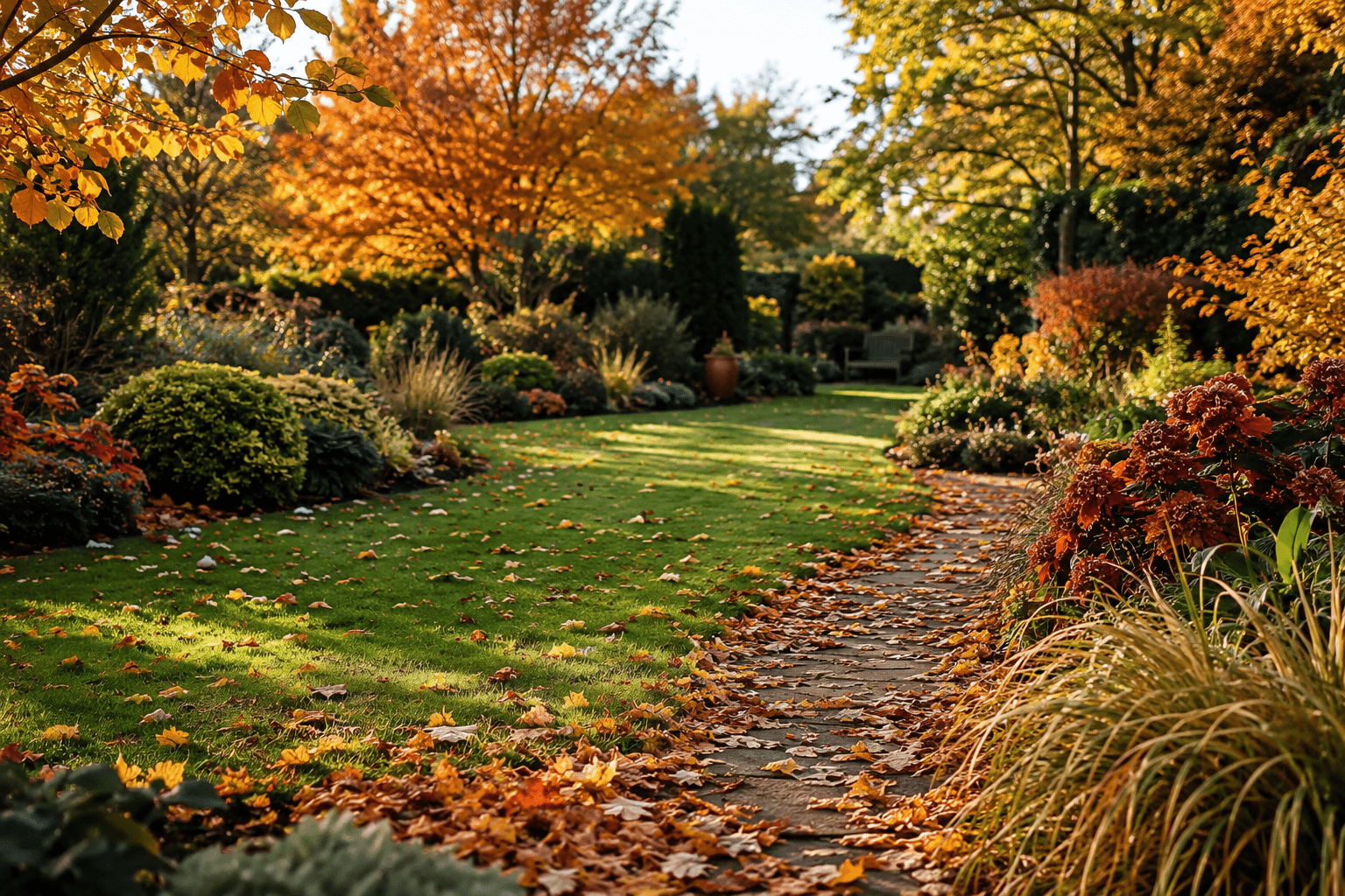 Autumn garden ideas with seasonal planting and landscaping in Teesside