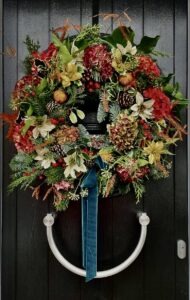 Luxury-Christmas-Wreaths-Hydrangea-holly-berrries-stockton-Teesside-county-durham- Cleveland-Green-Onion-Landscaping-landscaping