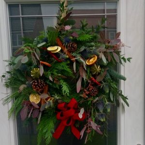 christmas wreaths, door wreaths, green onion landscaping, stockton, teesside, Middlesbrough, North Yorkshire, County Durham, real foliage, near you, near me, landscaping, beautiful, stunning,