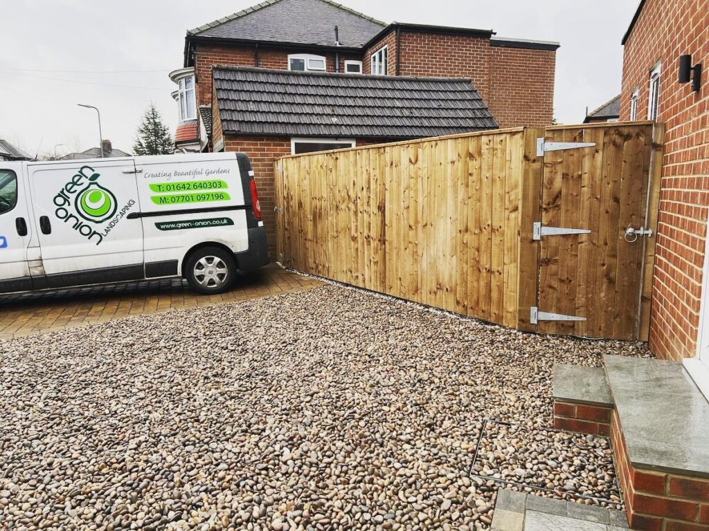 Closeboard fencing and timber gate installation in Hartburn, Stockton-on-Tees